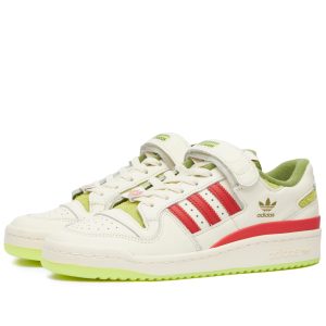 Adidas Forum Low 'The Grinch' White/Red/Solar Slime (ID3512) белого цвета