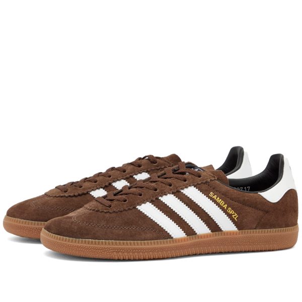 Adidas SPZL Samba Deco Brown/White/Gum (IF5739) белого цвета