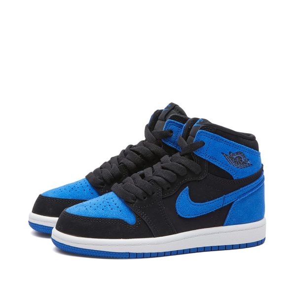 Air Jordan 1 Retro High OG PS Black/Royal Blue (FD1412-042) черного цвета