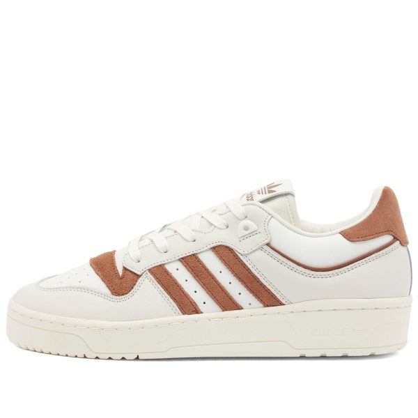 Adidas Rivalry 86 Low Cloud White/Preloved Brown/Off White (ID8406) белого цвета