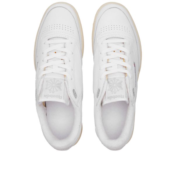 Reebok Club C 85 Vintage Footwear White/Pure Grey/Paper White (RMIA04HC99LEA0030200) белого цвета