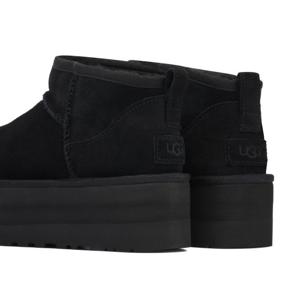 UGG Classic Ultra Mini Platform Black (1135092-BLK) черного цвета