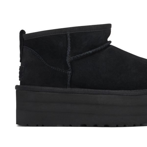 UGG Classic Ultra Mini Platform Black (1135092-BLK) черного цвета