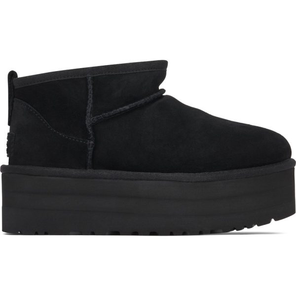 UGG Classic Ultra Mini Platform Black (1135092-BLK) черного цвета