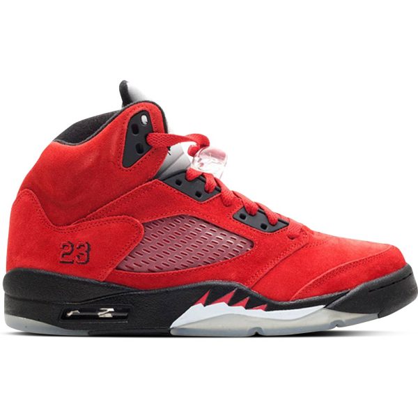 Air Jordan 5 Retro Raging Bull Red (136027-601) красного цвета