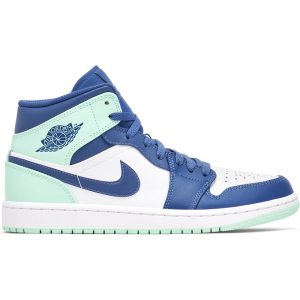 Air Jordan 1 Mid Blue (554724-413) голубого цвета