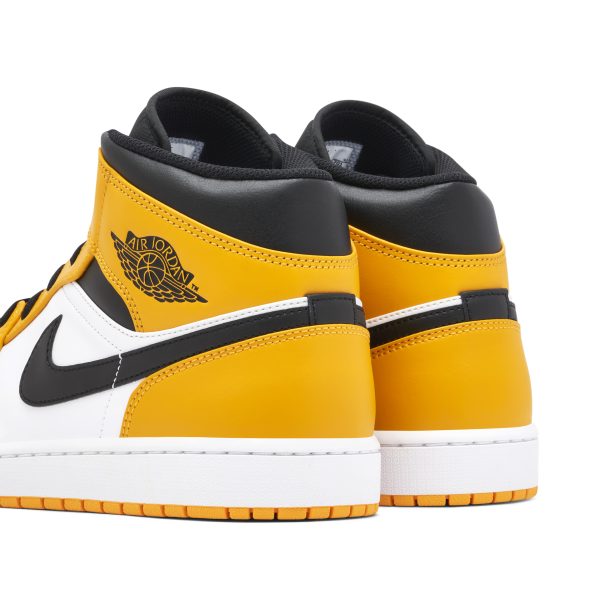 Air Jordan 1 Mid Reverse Yellow (554724-701) желтого цвета