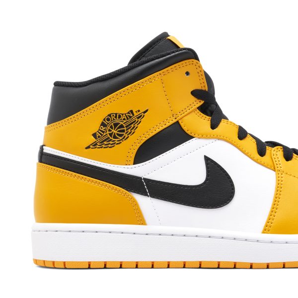 Air Jordan 1 Mid Reverse Yellow (554724-701) желтого цвета