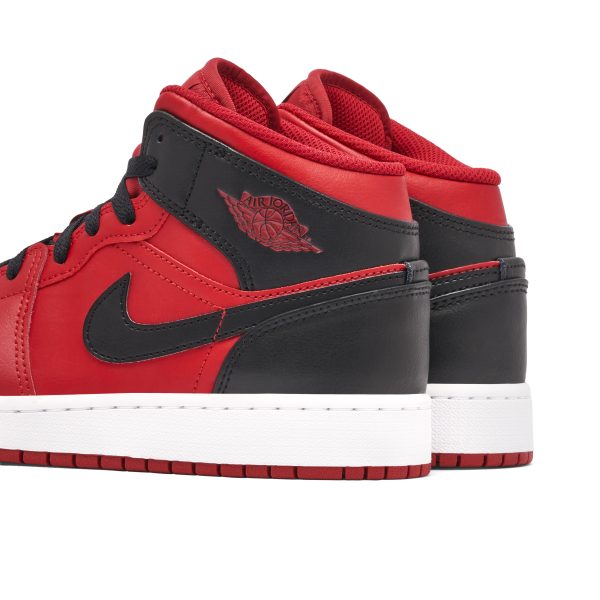 Air Jordan 1 Mid Reverse Bred 2022 (554725-660)  цвета