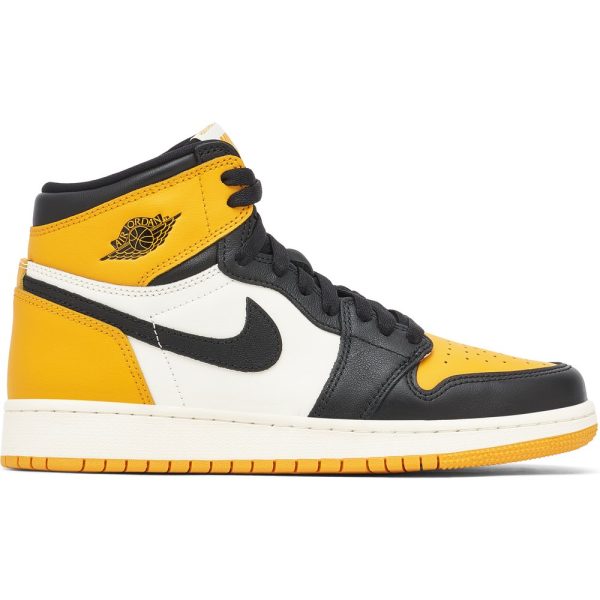 Air Jordan 1 Retro High OG Yellow Toe (575441-711) желтого цвета