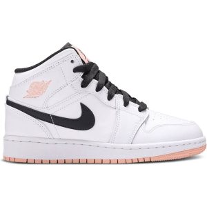 Air Jordan 1 Mid White Arctic Orange (640734-180) белого цвета