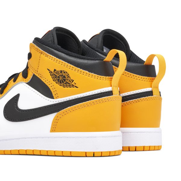 Air Jordan 1 Mid Reverse Yellow Toe (640734-701) желтого цвета