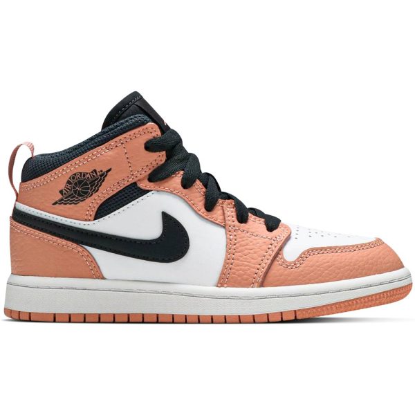 Air Jordan 1 Mid Pink Quartz (640737-603) розового цвета