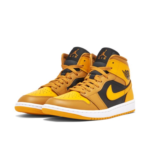 Air Jordan 1 Mid University Gold (BQ6472-700) золотого цвета