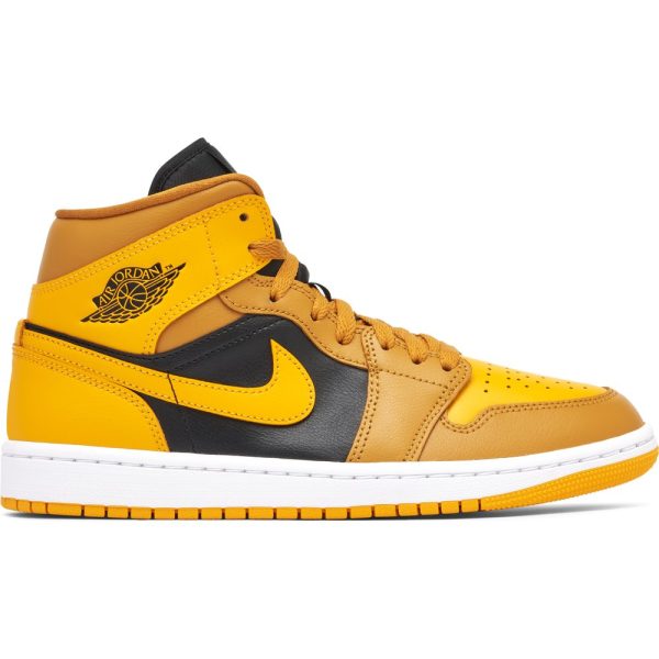 Air Jordan 1 Mid University Gold (BQ6472-700) золотого цвета