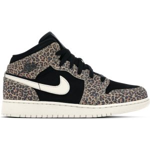 Air Jordan 1 Mid SE Leopard (BQ6931-021)  цвета