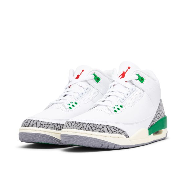 Air Jordan 3 Lucky Green (CK9646-136) зеленого цвета