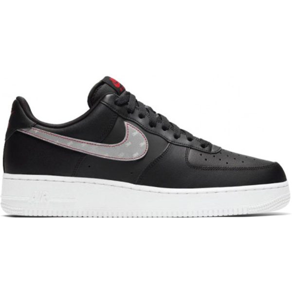 Nike Air Force 1 3M Swoosh Black (CT2296-003) белого цвета