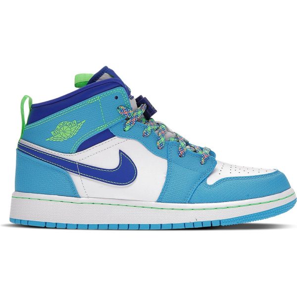 Air Jordan 1 Mid SE Sprite Blue (DA8010-400) голубого цвета