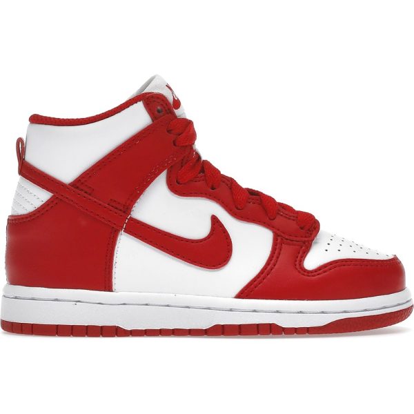 Nike Dunk High University Red (DD2314-106) красного цвета