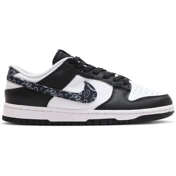 Nike Dunk Low Black White Paisley (DH4401-100) белого цвета