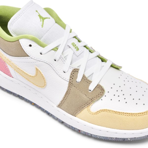 Air Jordan 1 Low Pastel Pink Green (DJ0341-100) зеленого цвета