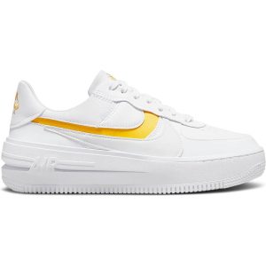 Nike Air Force 1 PLT.AF.ORM White Yellow Ochre (DJ9946-102) белого цвета