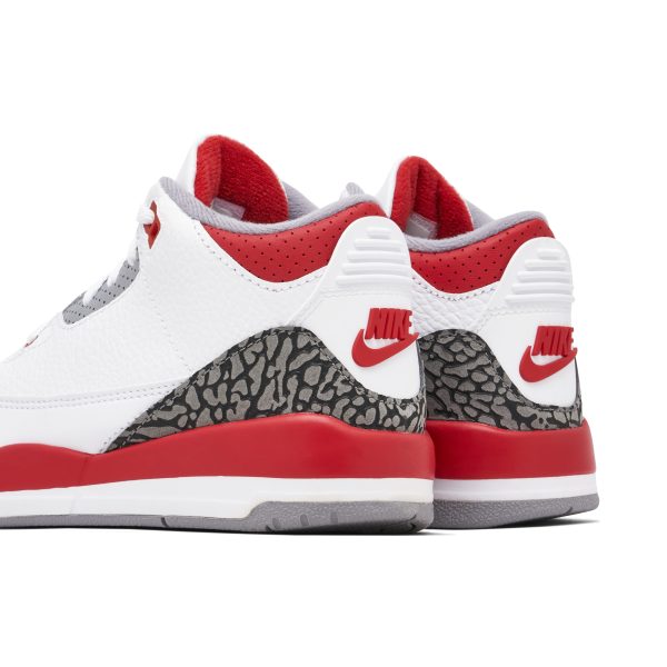 Air Jordan 3 Retro Fire Red PS (DM0966-160) красного цвета