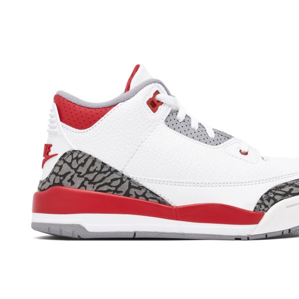 Air Jordan 3 Retro Fire Red PS (DM0966-160) красного цвета