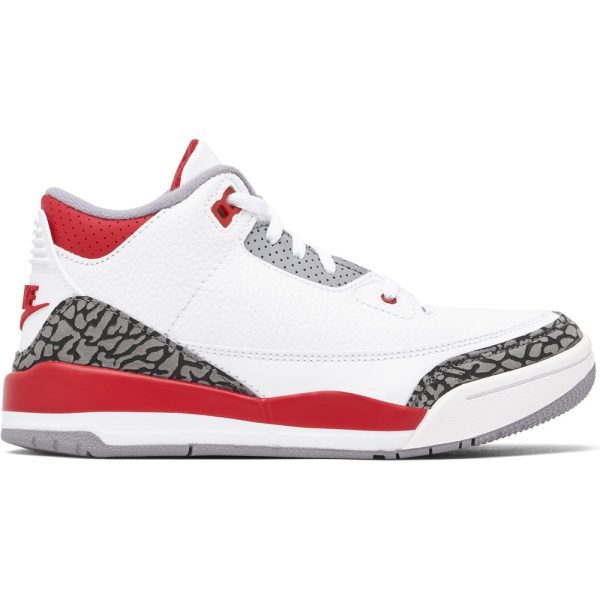 Air Jordan 3 Retro Fire Red PS (DM0966-160) красного цвета