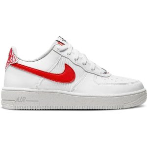 Nike Air Force 1 Crater Next Nature White Habanero Red (DM1086-101) белого цвета