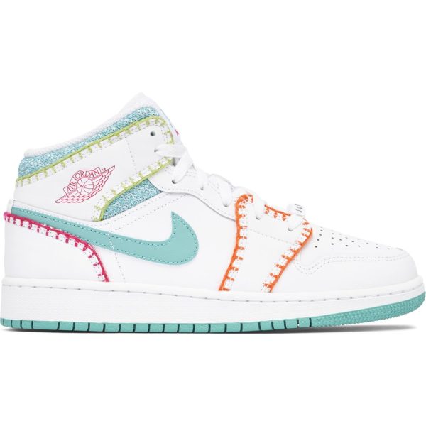 Air Jordan 1 Mid Multi Knit (DM6218-100)  цвета