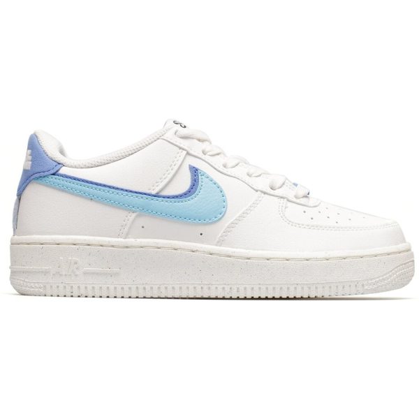 Nike Air Force 1 Low 82 Double Swoosh White Blue (DQ0359-100) белого цвета