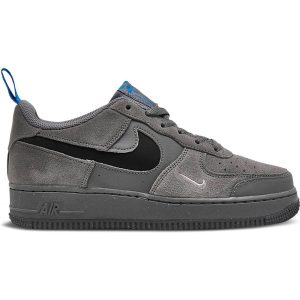 Nike Air Force 1 Low Cut Out Swoosh Smoke Grey (DQ1097-001) серого цвета