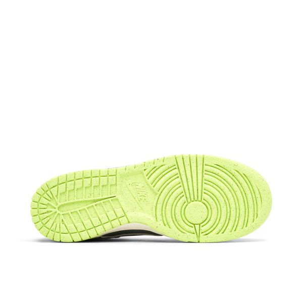 Nike Dunk Low SE Iron Grey Scream Green (DQ6215-001) зеленого цвета