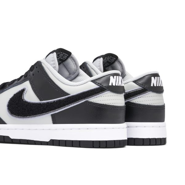 Nike Dunk Low Chenille Swoosh Black (DQ7683-001) черного цвета