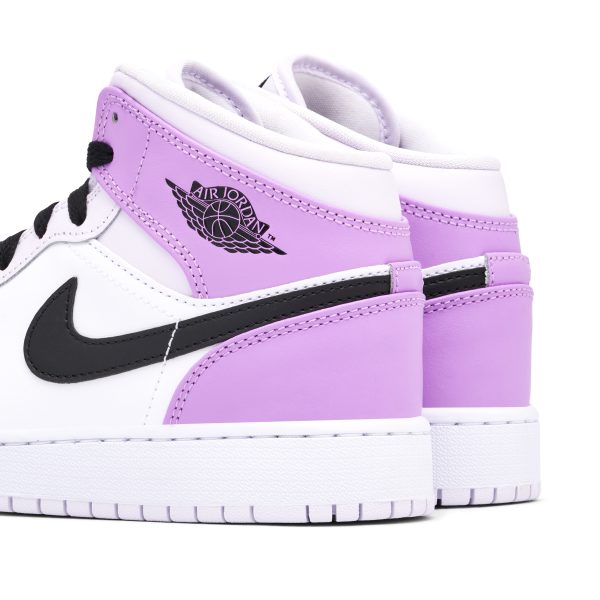 Air Jordan 1 Mid Pink Lavender (DQ8423-501) розового цвета