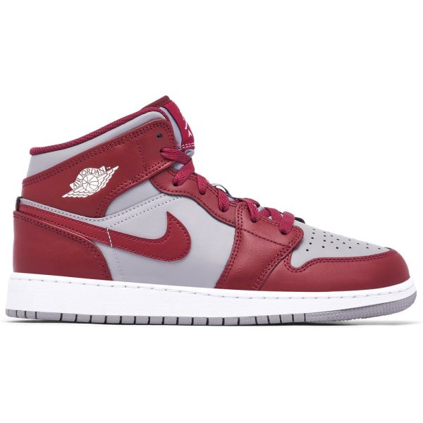 Air Jordan 1 Mid Team Red (DQ8423-615) красного цвета