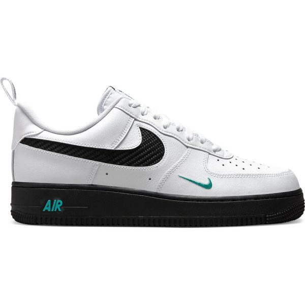 Nike Air Force 1 Low White Black (DR0155-100) белого цвета