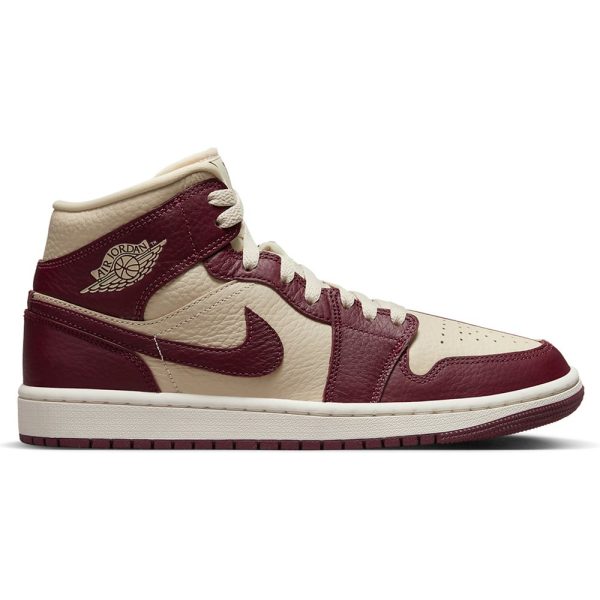 Air Jordan 1 Mid Split Cream Maroon (DR0501-200)  цвета