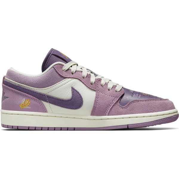 Air Jordan 1 Low Unity Purple (DR8057-500) фиолетового цвета