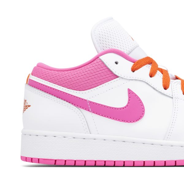 Air Jordan 1 Low White Pinksicle (DR9498-168) белого цвета