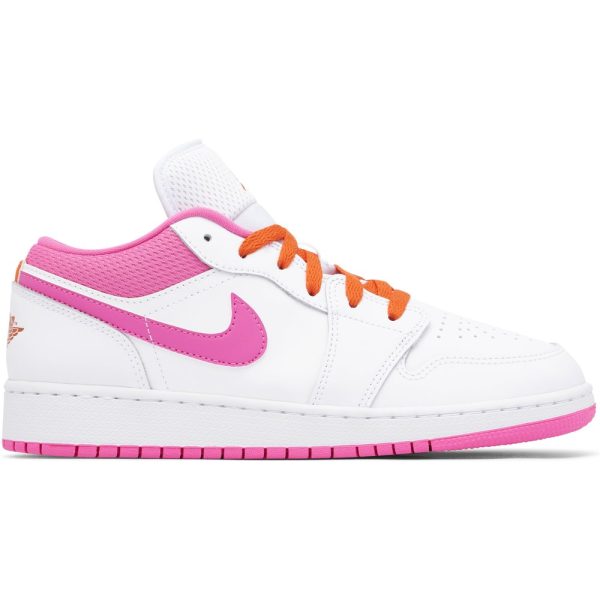 Air Jordan 1 Low White Pinksicle (DR9498-168) белого цвета