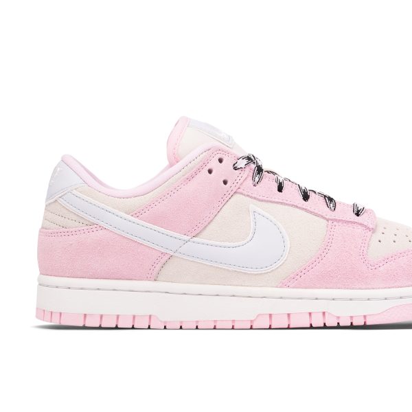 Nike Dunk Low Pink Foam Suede (DV3054-600) розового цвета