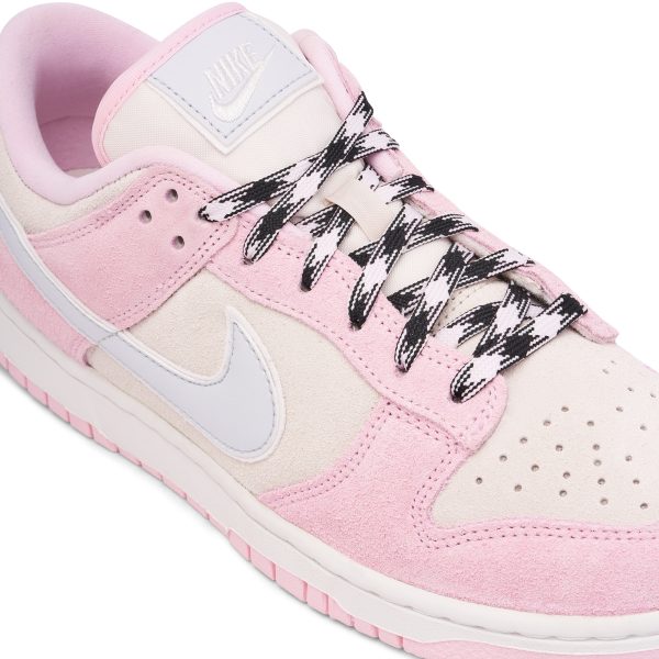 Nike Dunk Low Pink Foam Suede (DV3054-600) розового цвета