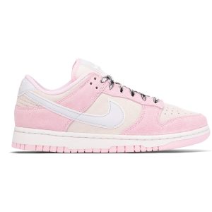 Nike Dunk Low Pink Foam Suede (DV3054-600) розового цвета