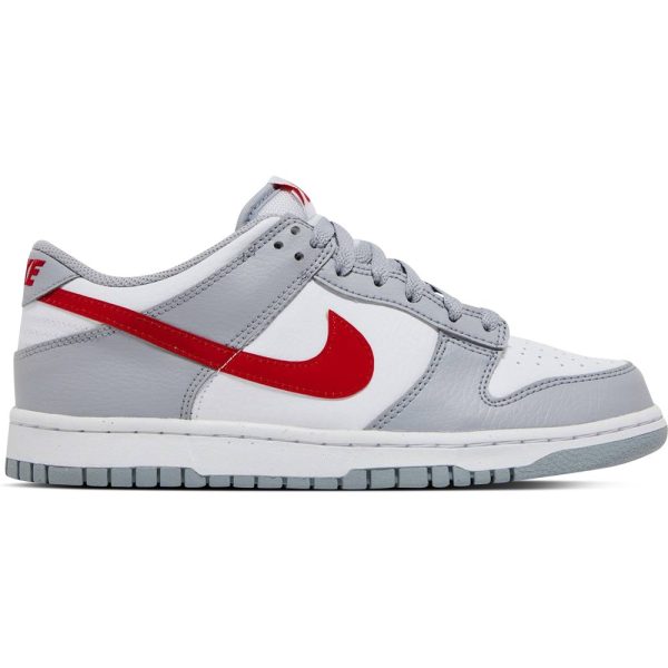 Nike Dunk Low Grey Red (DV7149-001) красного цвета