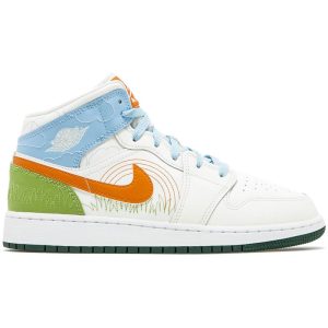 Air Jordan 1 Mid SE Stitch (DX2462-100)  цвета