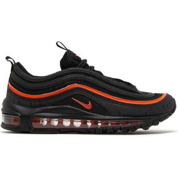 Nike Air Max 97 Black Safety Orange (DX3088-001) черного цвета