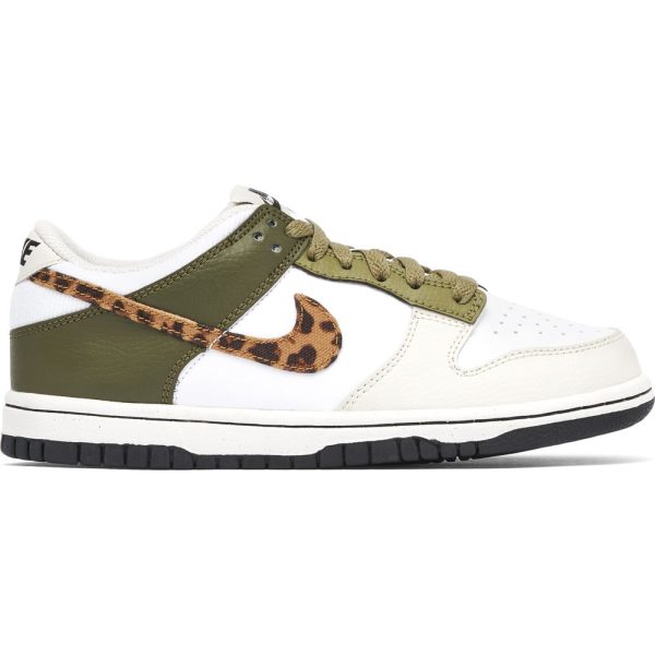 Nike Dunk Low Leopard Olive (DX9282-100)  цвета